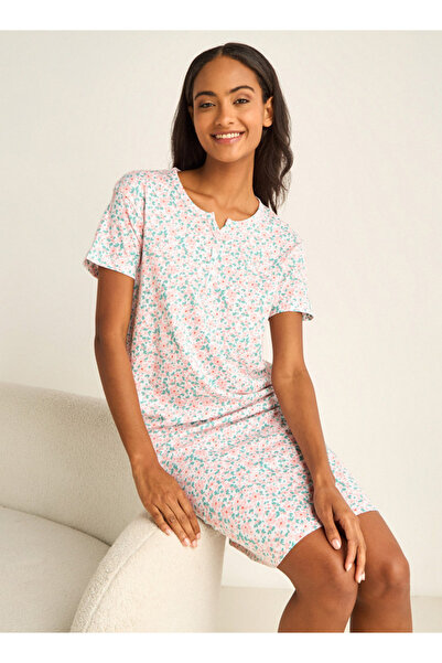 FAV Floral Print Nighty Knee Length
