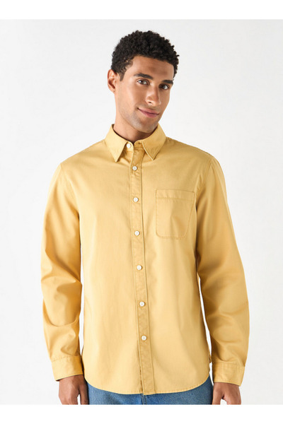 Lee Cooper قميص بقصّة عادية وأكمام طويلة وجيب