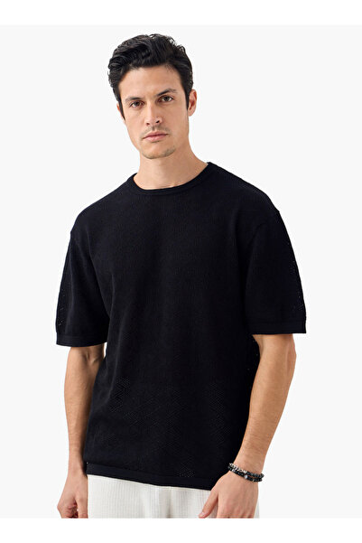 Iconic تي شيرت منقوش بأكمام قصيرة