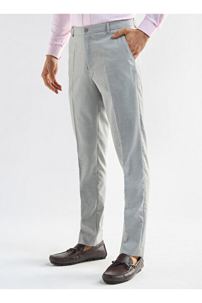 FAV Checked Regular Fit Flexi Waist Trousers with Pockets