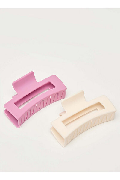 FAV مجموعة من 2 مشبك شعر صلب من جلو