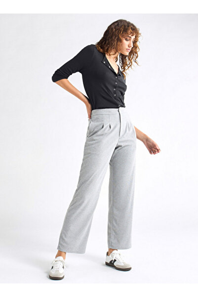 FAV Textured Wide Leg Pants with Pockets