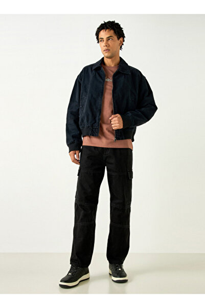 Lee Cooper Long Sleeves Bomber Jacket With Zip Closure And Pockets