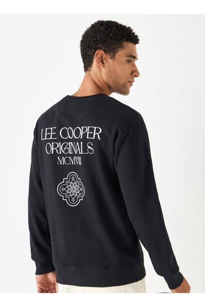 Lee Cooper سويت شيرت مطبوع برقبة دائرية