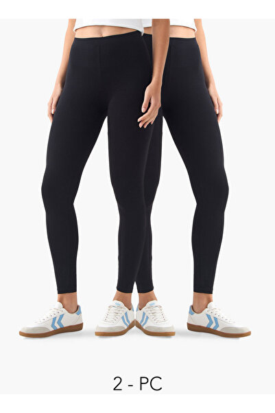 FAV مجموعة من قطعتين - بنطال ضيق بقصة عادية مع حزام خصر مطاطي