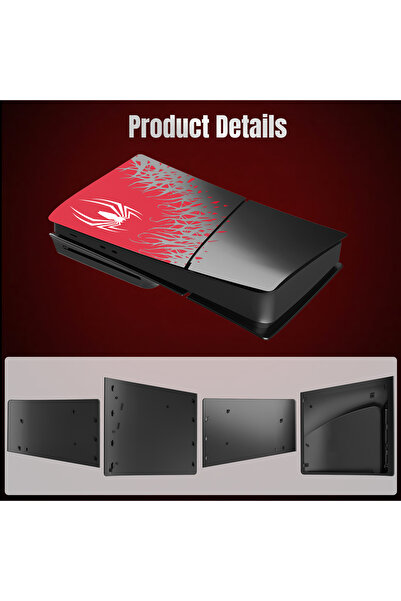 cosmostech PS5 Slim Faceplate Kapak Seti – Özel Desen, Disc & Digital Edition Uyumlu Ön Arka Kasa Cover