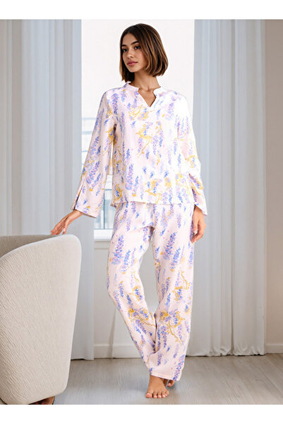 FAV طقم بيجامة بطبعة زهور