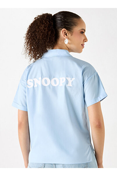 SP Characters CROP SHIRT WITH DIP BACK HEM AND SIDE SLIT