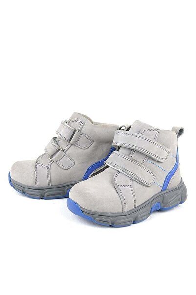 Rakerplus Genuine Leather Gray Velcro Sports Baby Boy Boots