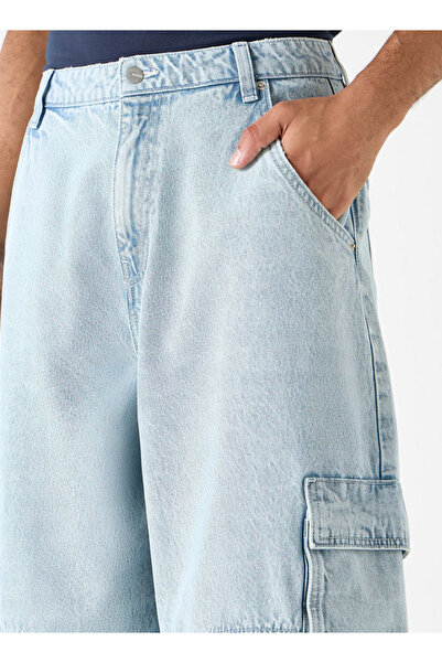 Starter Skater Fit Jeans With Pockets And Button Closure