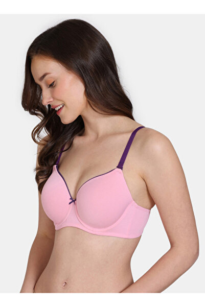 Zivame Wired Padded T-shirt Bra with Adjustable Straps