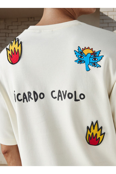 SP Characters Ricardo Cavolo Print Crew Neck T-shirt