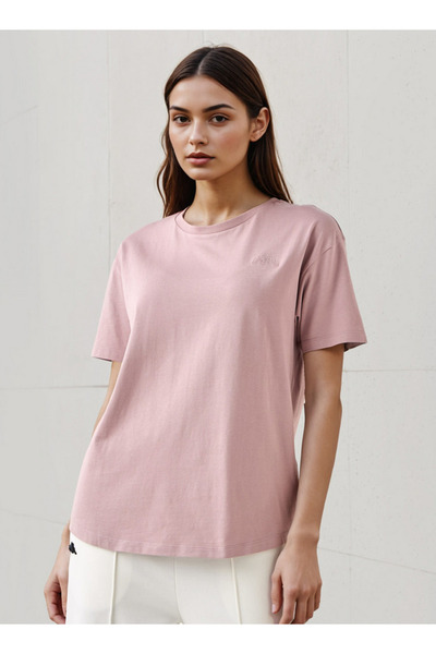 Kappa Regular Fit Women T-shirt Cotton Pink