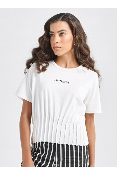 FAV Printed T-shirt with Pintuck Detail