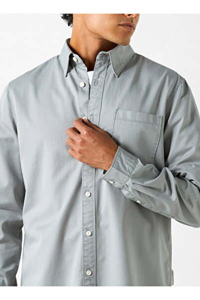 Lee Cooper Solid Shirt with Pocket and Long Sleeves