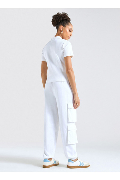 FAV Textured Polo T-shirt and Cargo Joggers Set