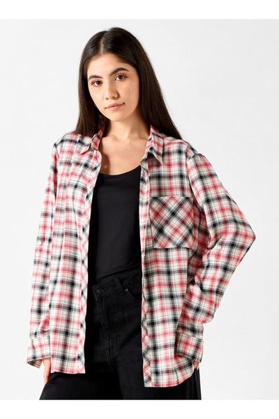 Lee Cooper Relaxed Fit Checked Shirt With Chest Pocket