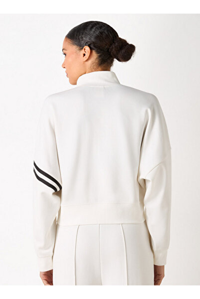 Kappa جاكيت مخطط بسحاب للإغلاق وأكمام طويلة