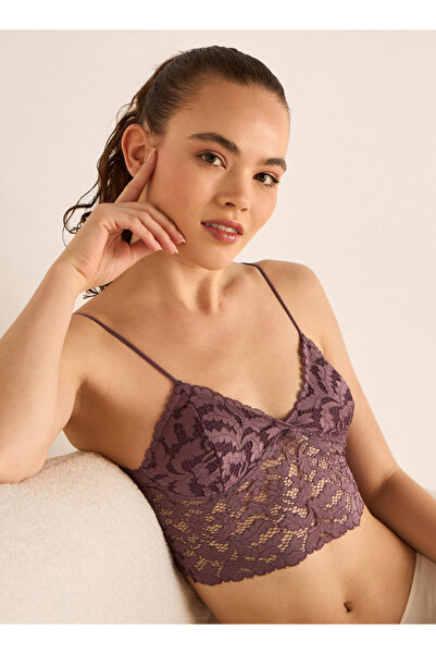 FAV حمالة صدر بتفاصيل من الدانتيل وأشرطة قابلة للتعديل