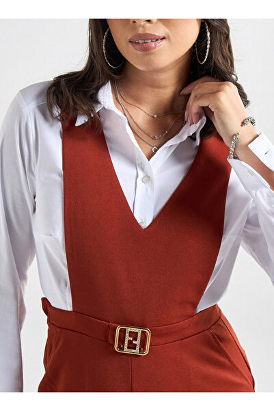 FAV Jumpsuit with V-neck and Pockets