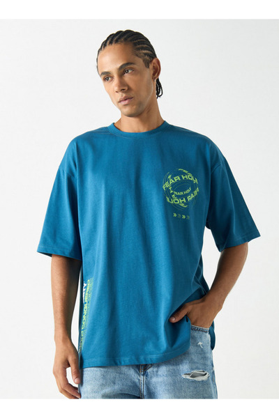 SP Characters Rick And Morty Print Crew Neck T-shirt With Short Sleeves