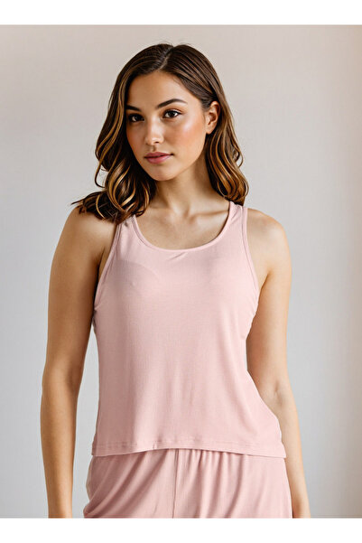 FAV تانك توب مضلع برقبة دائرية