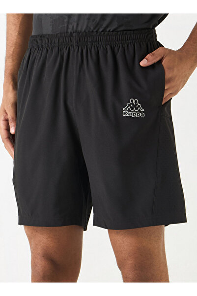 Kappa Logo Print Shorts With Elasticated Waistband And Pockets