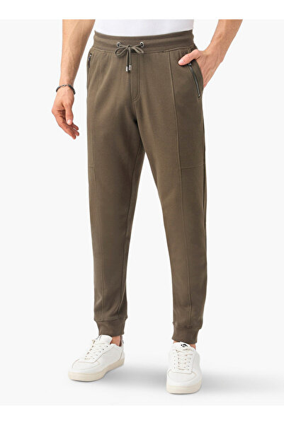 Iconic Panelled Slim Fit Joggers with Drawstring Closure and Pockets