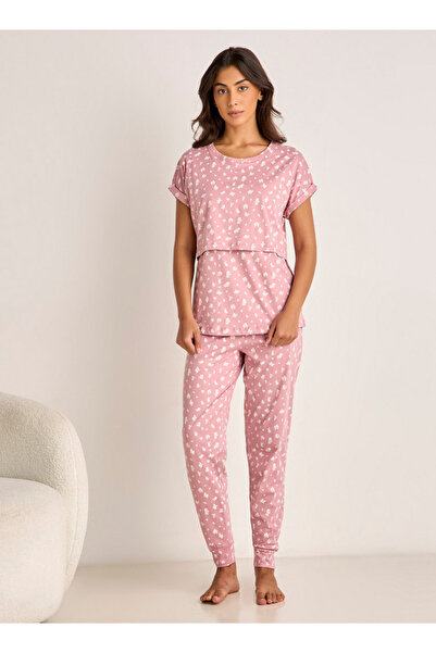 FAV طقم بيجامة للحوامل بطبعة زهور