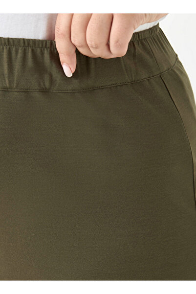 Ulla Popken Plus Size Ulla Popken Pants with Elasticated Waistband