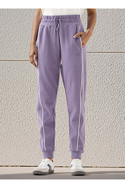 Kappa بنطال رياضي بتفاصيل أنابيب متباينة مع رباط للإغلاق