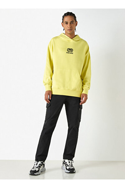 ECKO Logo Print Hoodie With Kangaroo Pocket