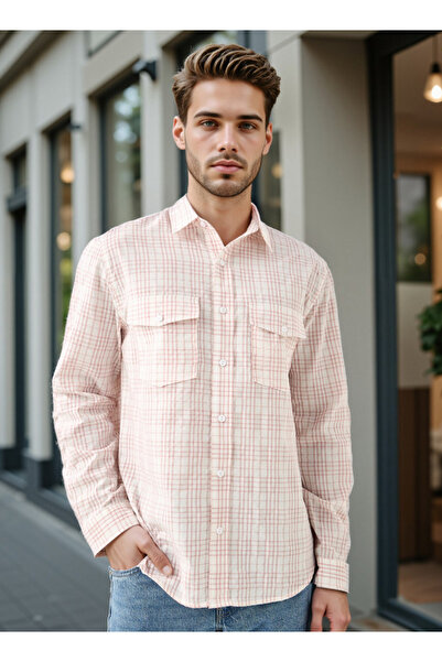 Lee Cooper Checked Shirt with Front Pockets