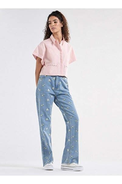 FAV Drop Shoulder Sleeves Shirt with Pockets and Concealed Button Placket