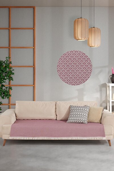 Znp Home Halfy | Koltuk Örtüsü 100x210 Cm | Natural Pamuklu Koltuk Şalı | Çekyat Örtüsü