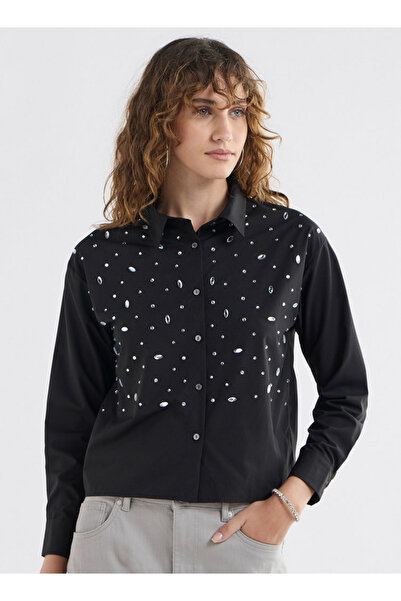 FAV قميص بوبلين مزخرف