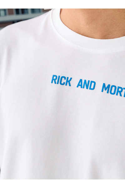 SP Characters Rick and Morty Print Crew Neck T-shirt