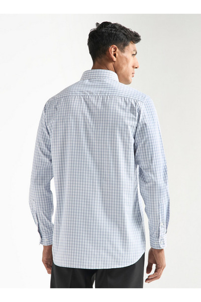 FAV Regular Fit Checked Shirt with Chest Pocket