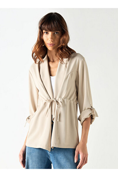 FAV Kimono Shrug with Roll-Up Sleeves and Tie-Ups