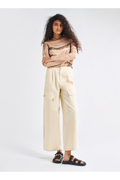 FAV Printed Crew Neck T-shirt with Long Sleeves