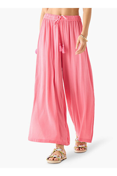 FAV بنطلون Palazzo منقوش مع رباط للإغلاق