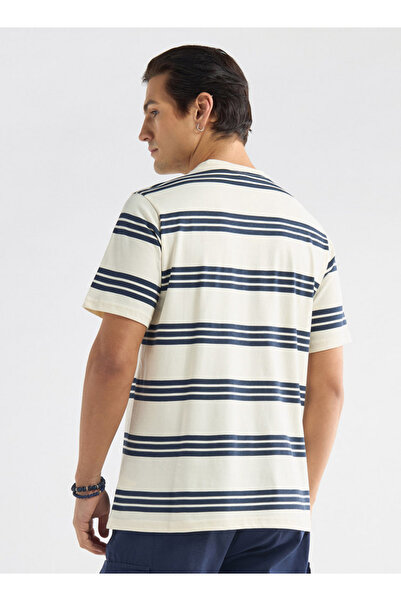 FAV Striped T-shirt with Crew Neck and Short Sleeves