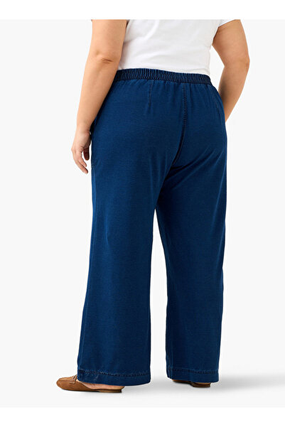 Ulla Popken Plus Size Ulla Popken Wide Leg Jeans with Pockets