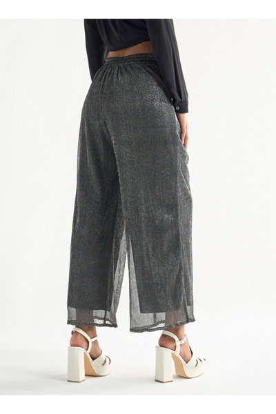 FAV Ribbed Flexi Waist Wide Leg Pants With Elasticised Waistband