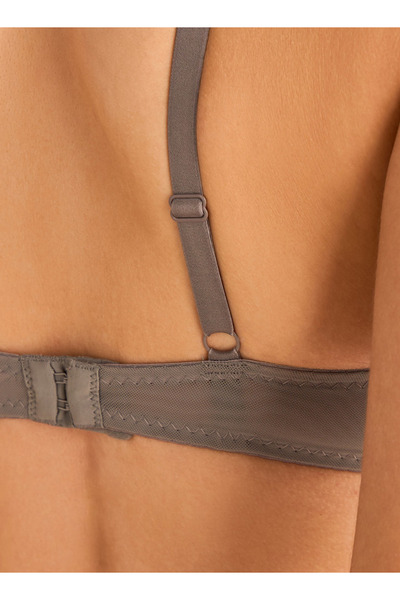 FAV Lace Detail Demi Bra with Hook and Eye Closure