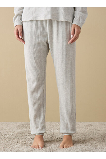 FAV Waffle Textured Long Sleeve T-shirt and Elastciated Pyjama Set