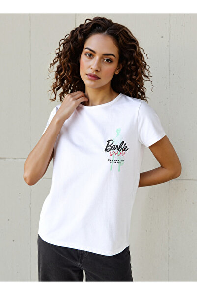 SP Characters T-shirt with Barbie Print Cotton