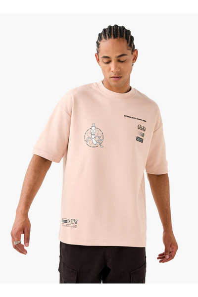 SP Characters تي شيرت بطبعة ريك ومورتي برقبة دائرية وأكمام قصيرة