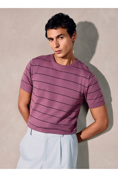 FAV Striped Crew Neck T-shirt