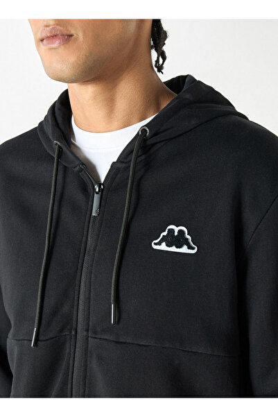Kappa Zip Through Hoodie with Long Sleeves and Pockets